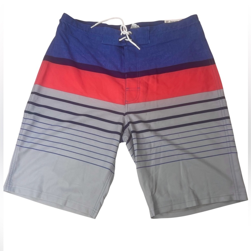 Old Navy Board Shorts Men Size 32 Multicolor California Swim Bottom Drawstring